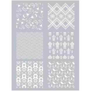 Polymer paste stencil 11,4 x 15,3 cm - Russia