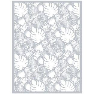 Pochoir pâte polymère Feuillage tropical 11,4 x 15,3 cm