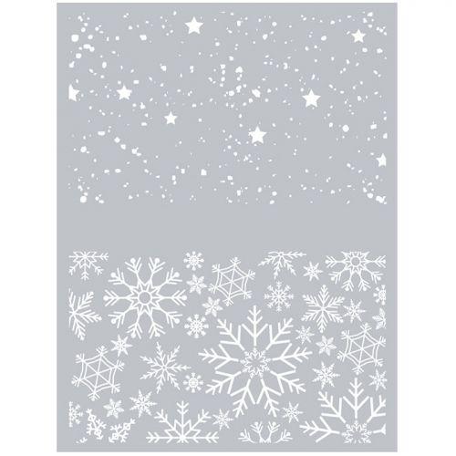 Polymer paste stencil 11,4 x 15,3 cm - Christmas Polymer paste stencil 11,4 x 15,3 cm - Christmas