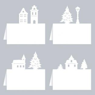 Christmas seating mark - Village