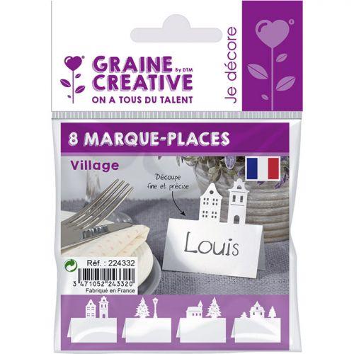 Tarjetas de ubicación para la mesa de Navidad - Pueblo Tarjetas de ubicación para la mesa de Navidad - Pueblo