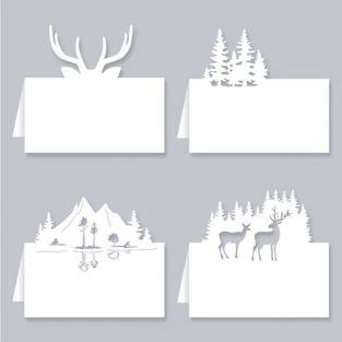 Christmas seating mark - Forest
