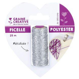 Bobina de alambre 25 m para String Art - Plateado