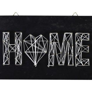 Set String Art - Blackboard Home deco 22 cm x 22 cm