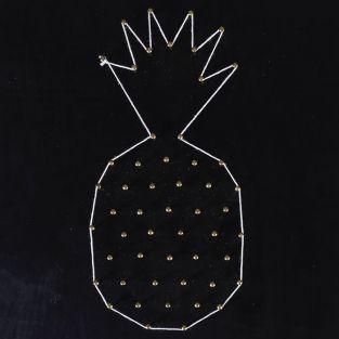 Set String Art - Blackboard Pineapple 22 cm x 22 cm