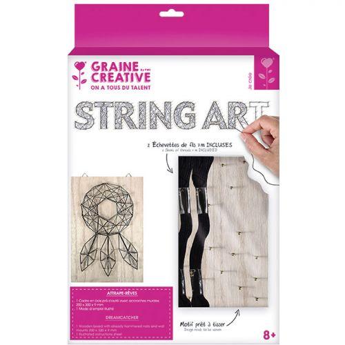 Coffret String Art - Tableau Attrape-rêves art filaire 20 x 30 cm Coffret String Art - Tableau Attrape-rêves art filaire 20 x 30 cm