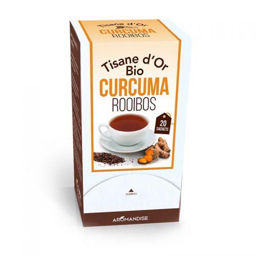 Tisane d'or biologique au Curcuma et Rooibos - 20 sachets Tisane d'or biologique au Curcuma et Rooibos - 20 sachets