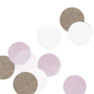 30 Confettis - pink & gold