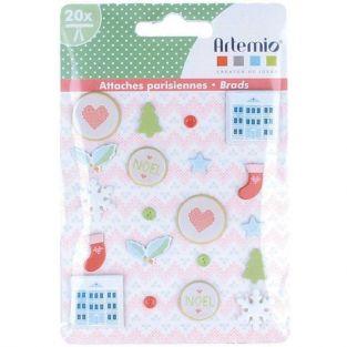 20 attaches parisiennes pour scrapbooking Noël