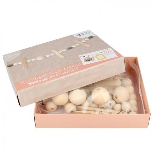 Coffret DIY décorations de Noël - Guirlande en bois souvenirs Coffret DIY décorations de Noël - Guirlande en bois souvenirs