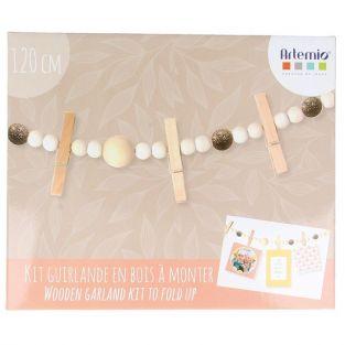 Coffret DIY décorations de Noël - Guirlande en bois souvenirs