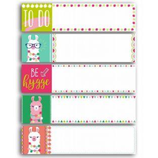 100 pegatinas reposicionables - Llama