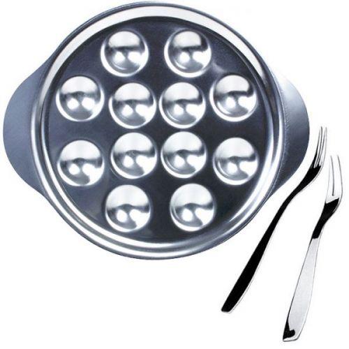 6 platos con 12 huecos + 6 tenedores para caracoles 6 platos con 12 huecos + 6 tenedores para caracoles