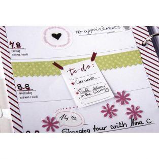 12 mini sticky memo blocks -  silver