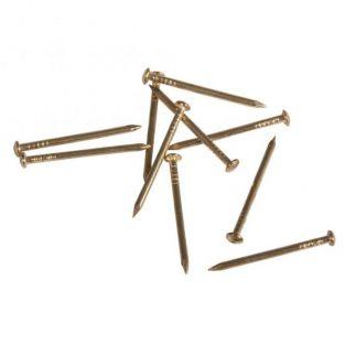 120 clous dorés Ø 1,1 mm x 1,8 cm