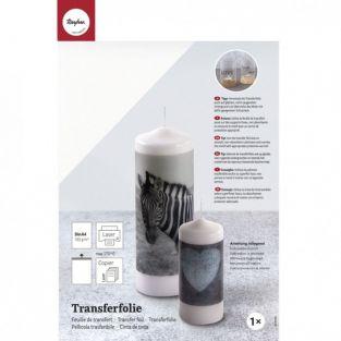 Feuille de transfert pour bougie A4