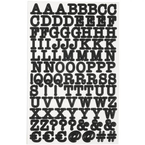 Stickers alphabet et chiffres - noir Stickers alphabet et chiffres - noir