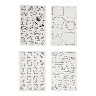 Bubbles & arrows stickers for Bullet Journal