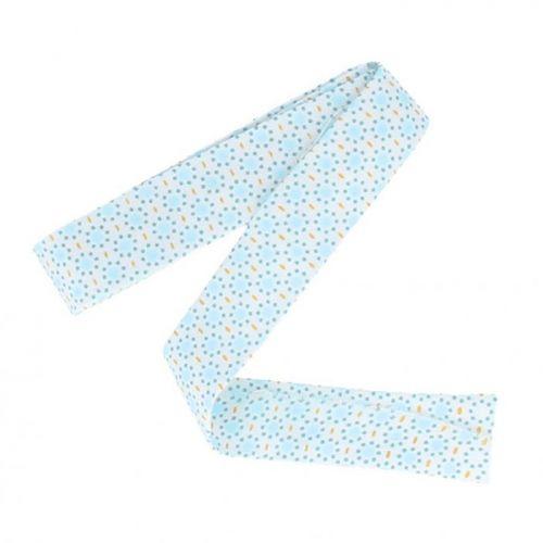 Sesgo de costura 3 m x 20 mm - círculos azul claro Sesgo de costura 3 m x 20 mm - círculos azul claro