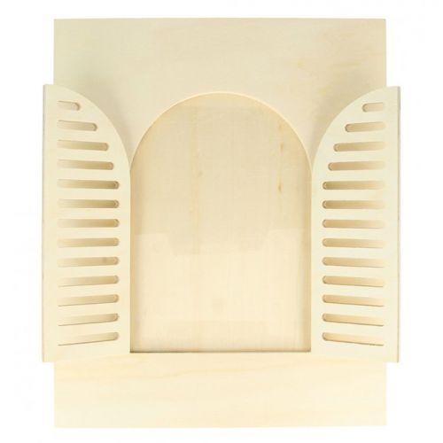 Wood picture frame 22 x 27 cm - Rounded window Wood picture frame 22 x 27 cm - Rounded window