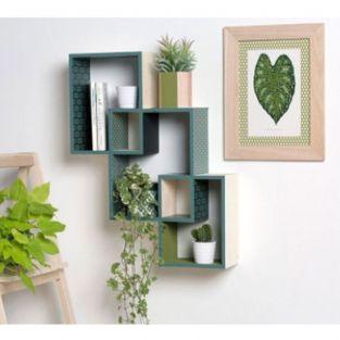 3 nested wooden shelves