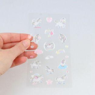 23 stickers epoxy Arc-en-ciel