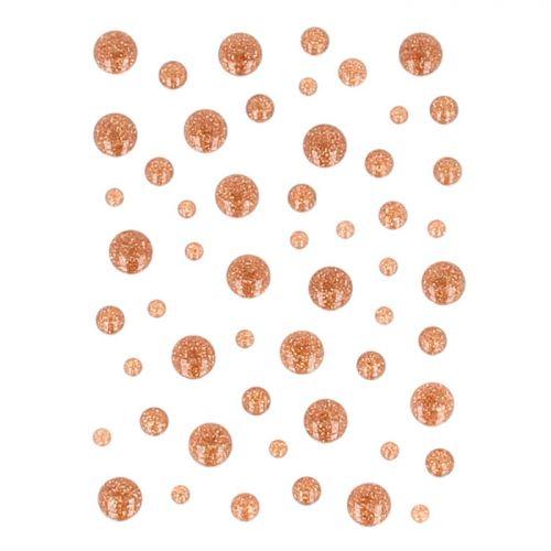 54 gouttes en émail - Cuivre à paillettes 54 gouttes en émail - Cuivre à paillettes