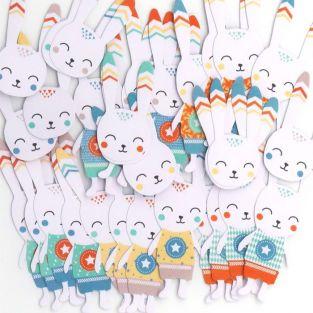 20 Die-cuts - Leonard Rabbit