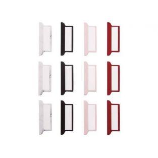 12 onglets adhésifs pour Bullet journal - blanc, noir, rouge
