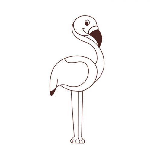 Wooden stamps - Flamingo Wooden stamps - Flamingo