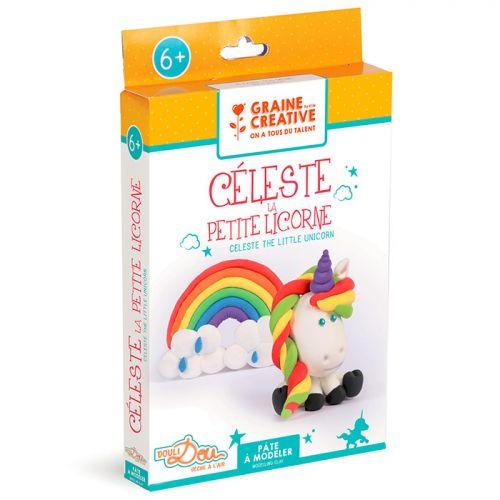 Coffret pour enfants pâte à modeler - Céleste la petite licorne Coffret pour enfants pâte à modeler - Céleste la petite licorne