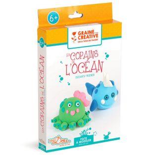 Coffret pour enfants pâte à modeler - Les copains de l'Océan