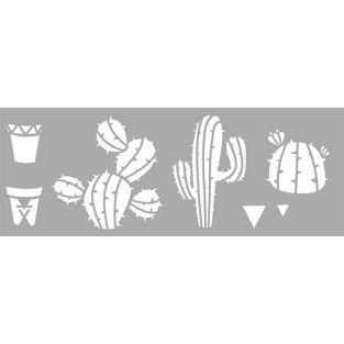 Stencil 15 x 40 cm - Cactus