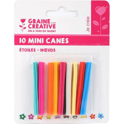 10 mini FIMO canes to slice 5 x 0.5 cm - Knots & stars 10 mini FIMO canes to slice 5 x 0.5 cm - Knots & stars