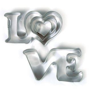 Emporte-pièces en inox - Love