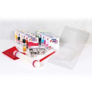 Modeling set 12 FIMO clays & accessories