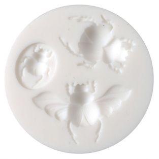 Mini silicone mold for FIMO clay - Scarab