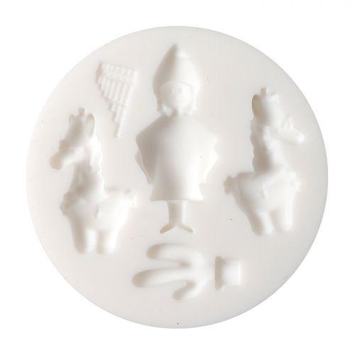 Mini moule en silicone pour pâte FIMO - Pérou Mini moule en silicone pour pâte FIMO - Pérou
