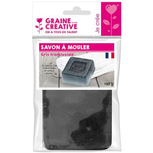Savon à mouler 100 g - Translucide gris Savon à mouler 100 g - Translucide gris