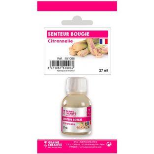 Parfum pour bougies 27 ml - Senteur citronnelle
