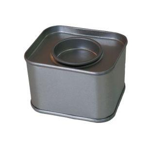 4 small rectangular metal boxes 6 x 5 x 4 cm