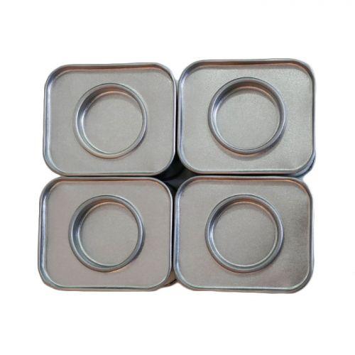 4 petites boîtes métalliques rectangulaires 6 x 5 x 4 cm 4 petites boîtes métalliques rectangulaires 6 x 5 x 4 cm