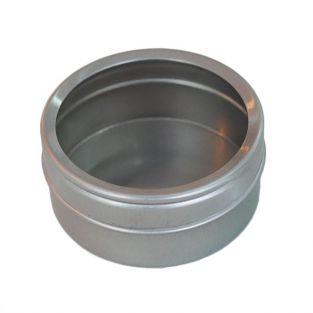 3 metal boxes with transparent lid 5,3 x 2,5 cm