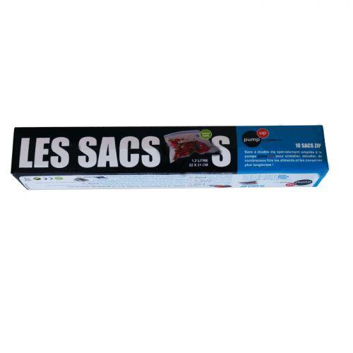 10 sacs double zip de conservation Pump'up 10 sacs double zip de conservation Pump'up