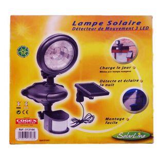 Lampe solaire détecteur de mouvements