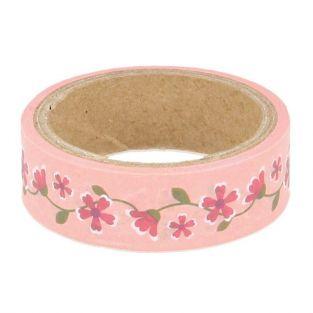 Masking tape 5 m x 1,5 cm - Fleurs
