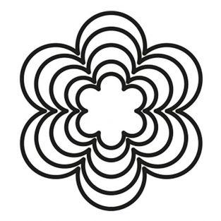 5 matrices de découpe universelles - Fleur