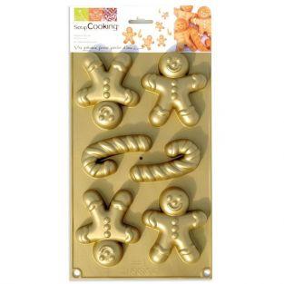 Moule en silicone Bonshommes en pain d'épice