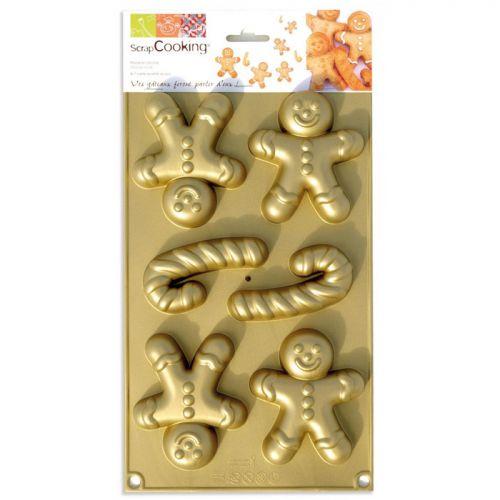 Moule en silicone Bonshommes en pain d'épice Moule en silicone Bonshommes en pain d'épice