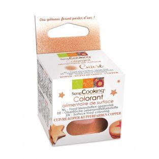 Colorant alimentaire de surface cuivré 5 g